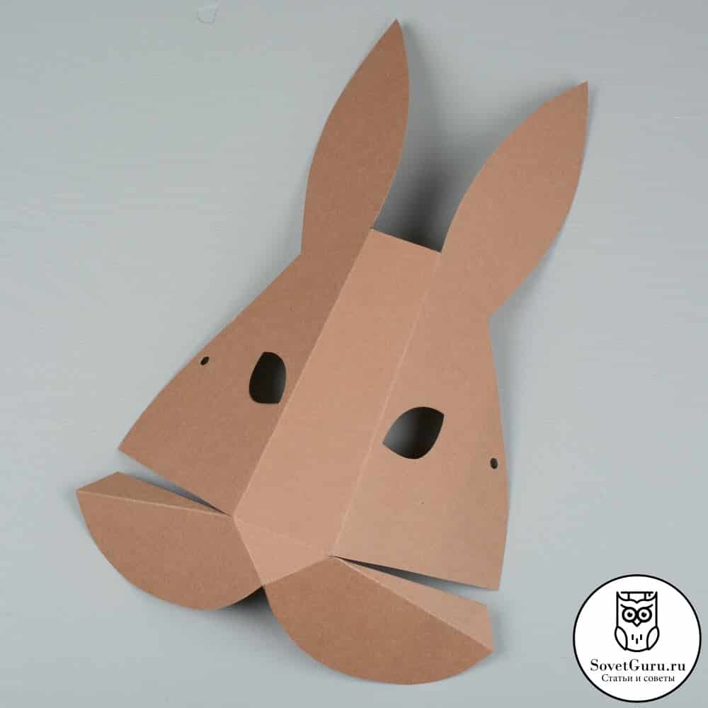 Как сделать маску зайца своими руками